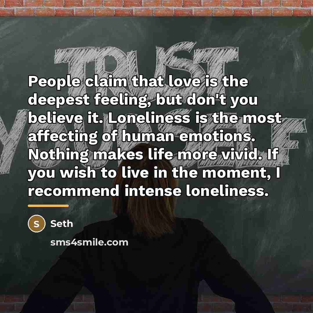 “People claim that love is the deepest feeling, but don't…” quote by Seth