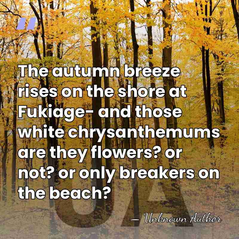 The autumn breeze rises on the shore at Fukiage- and those white&hellip; - Unknown Author