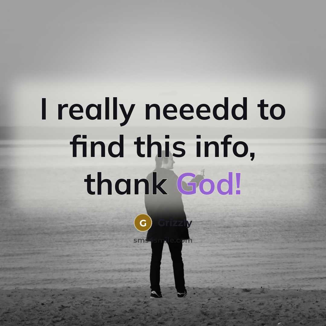 “I really neeedd to find this info, thank God!” quote by Grizzly