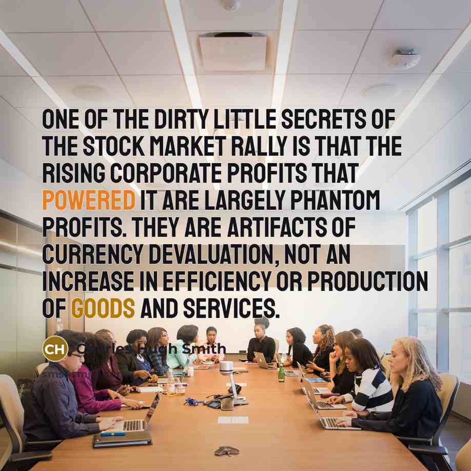 “One of the dirty little secrets of the stock market…” quote by Charles Hugh Smith