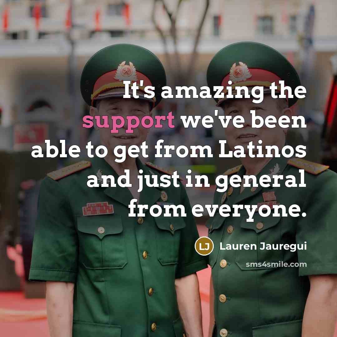 “It's amazing the support we've been able to get from…” quote by Lauren Jauregui