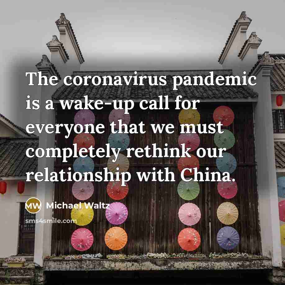 “The coronavirus pandemic is a wake-up call for everyone that…” quote by Michael Waltz