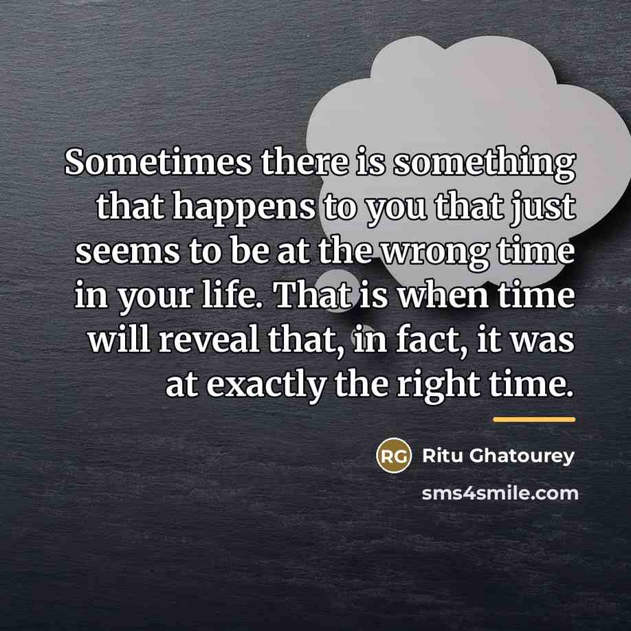 “Sometimes there is something that happens to you that just…” quote by Ritu Ghatourey