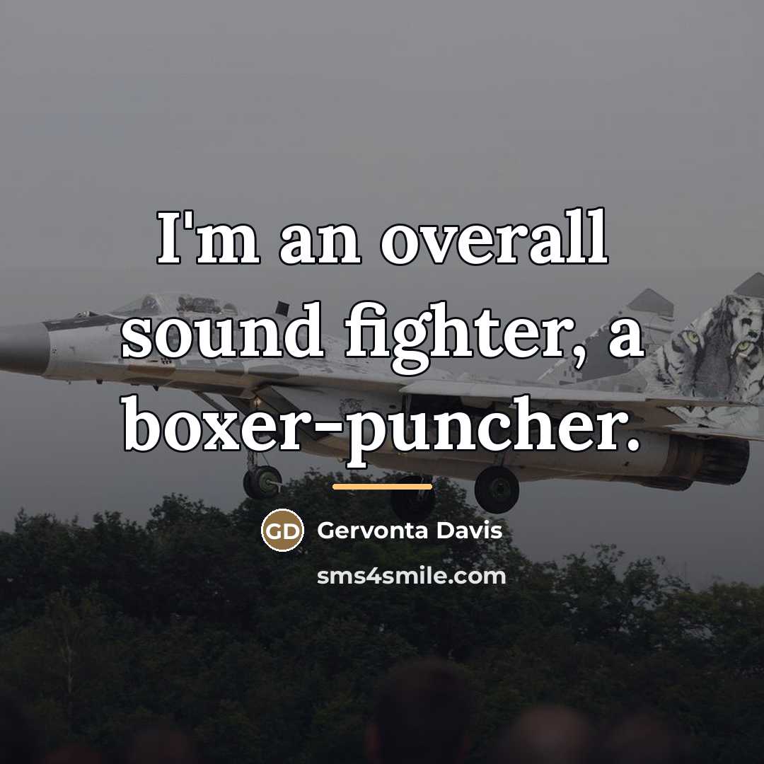 “I'm an overall sound fighter, a boxer-puncher.…” quote by Gervonta Davis