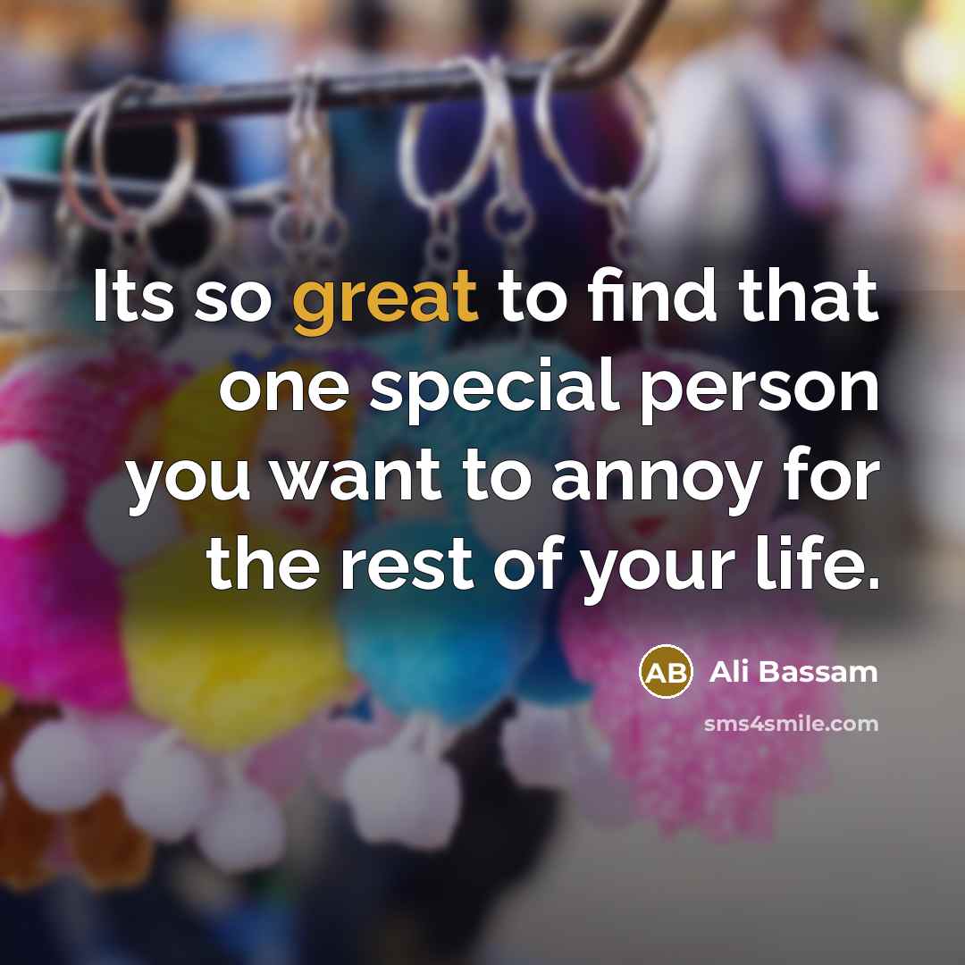 “Its so great to find that one special person you…” quote by Ali Bassam
