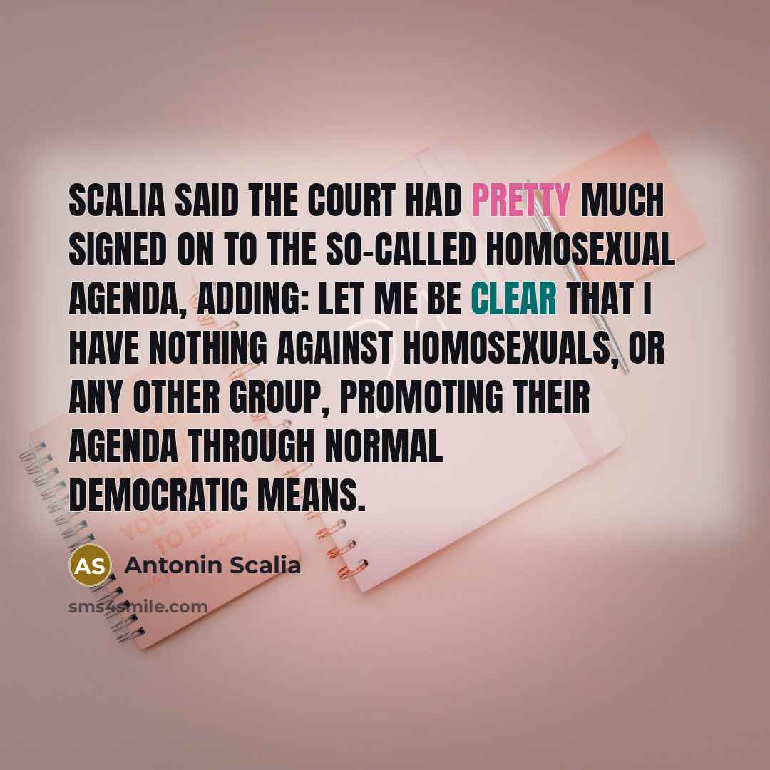 “Scalia said the court had pretty much signed on to…” quote by Antonin Scalia