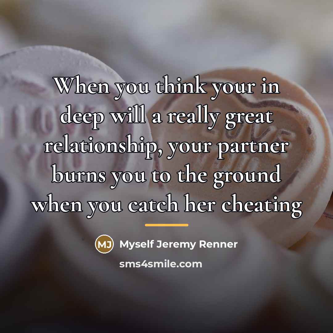 “When you think your in deep will a really great…” quote by Myself Jeremy Renner