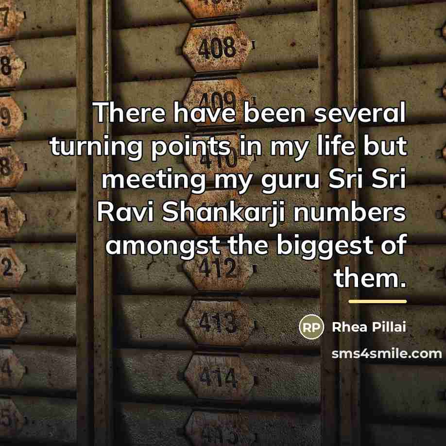 “There have been several turning points in my life but…” quote by Rhea Pillai