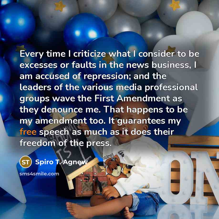 “Every time I criticize what I consider to be excesses…” quote by Spiro T. Agnew