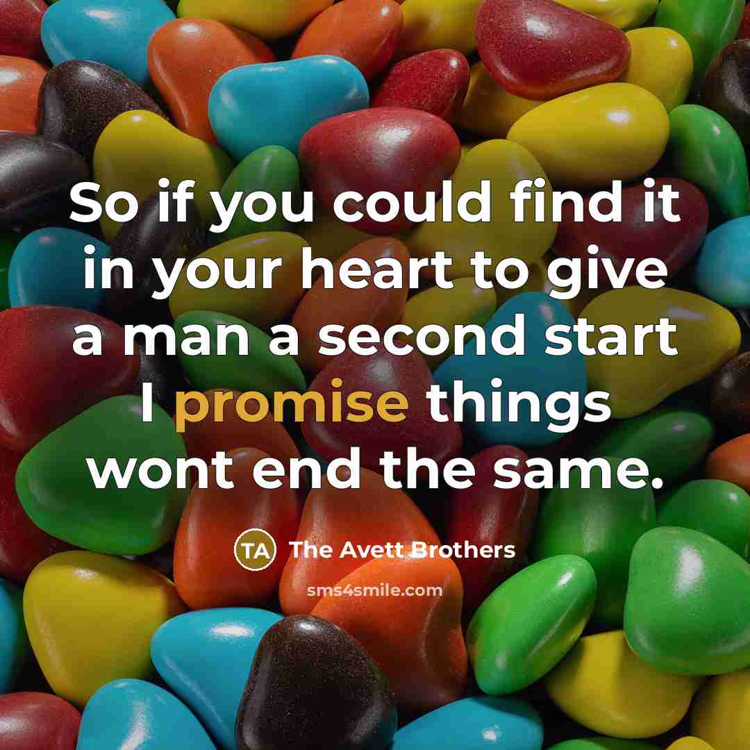 “So if you could find it in your heart to…” quote by The Avett Brothers