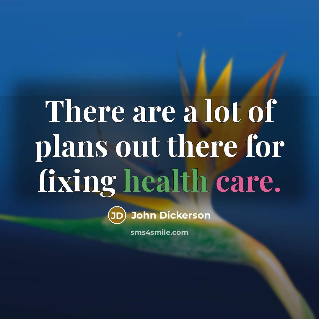 “There are a lot of plans out there for fixing…” quote by John Dickerson