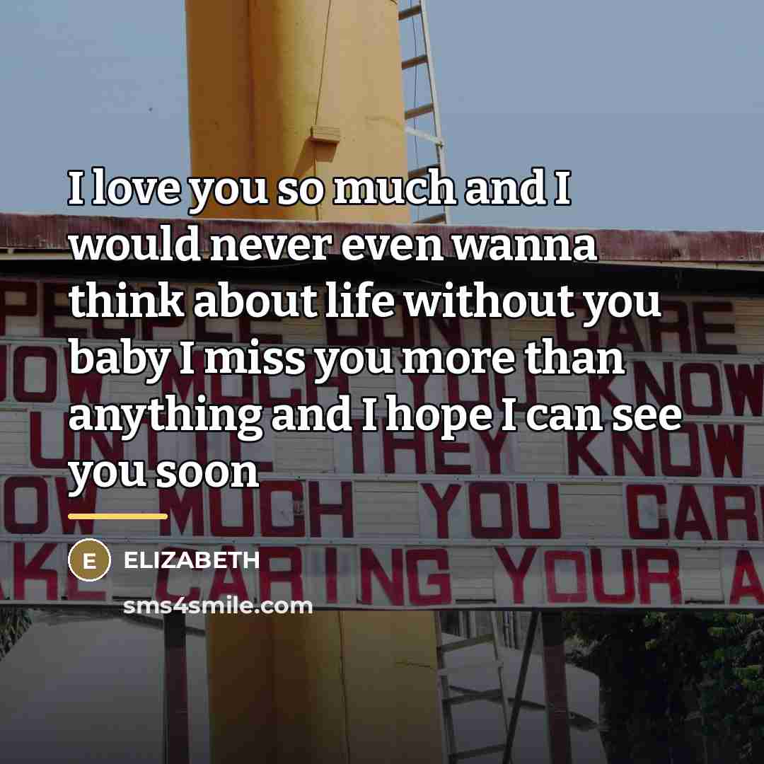 “I love you so much and I would never even…” quote by Elizabeth