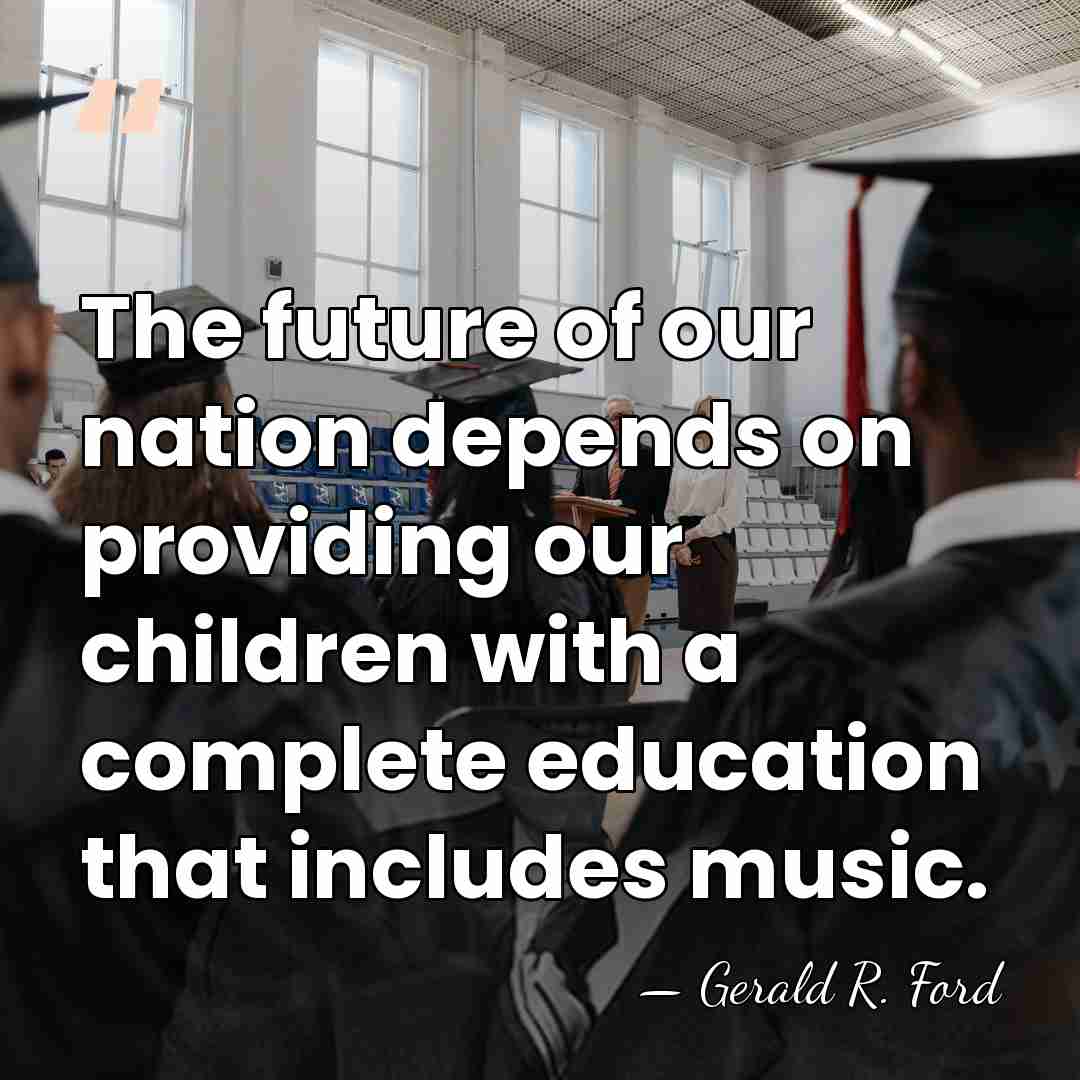 The future of our nation depends on providing our children with a&hellip; - Gerald R. Ford