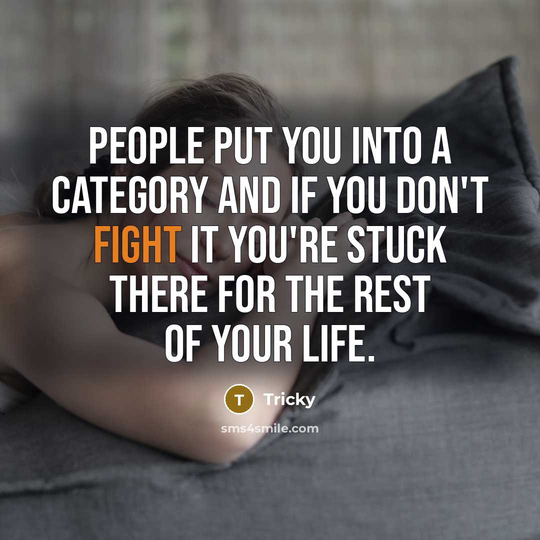 “People put you into a category and if you don't…” quote by Tricky