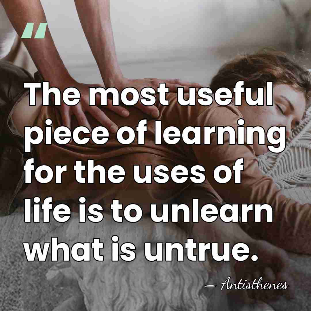 The most useful piece of learning for the uses of life is&hellip; - Antisthenes