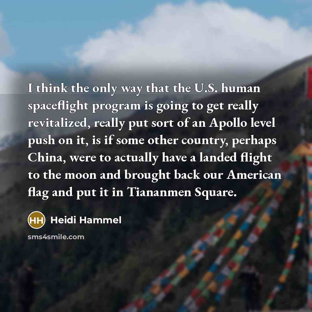 “I think the only way that the U.S. human spaceflight…” quote by Heidi Hammel