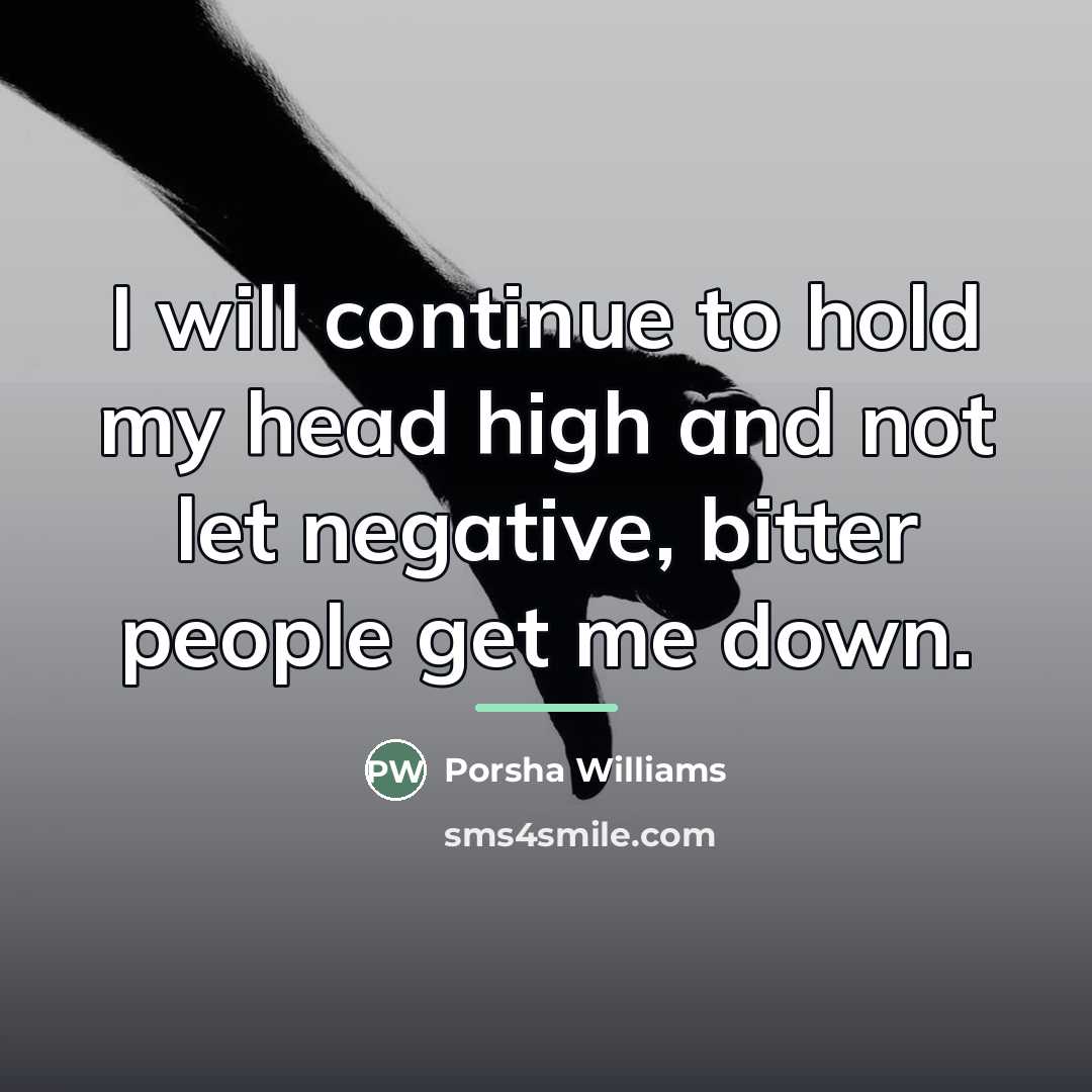 “I will continue to hold my head high and not…” quote by Porsha Williams