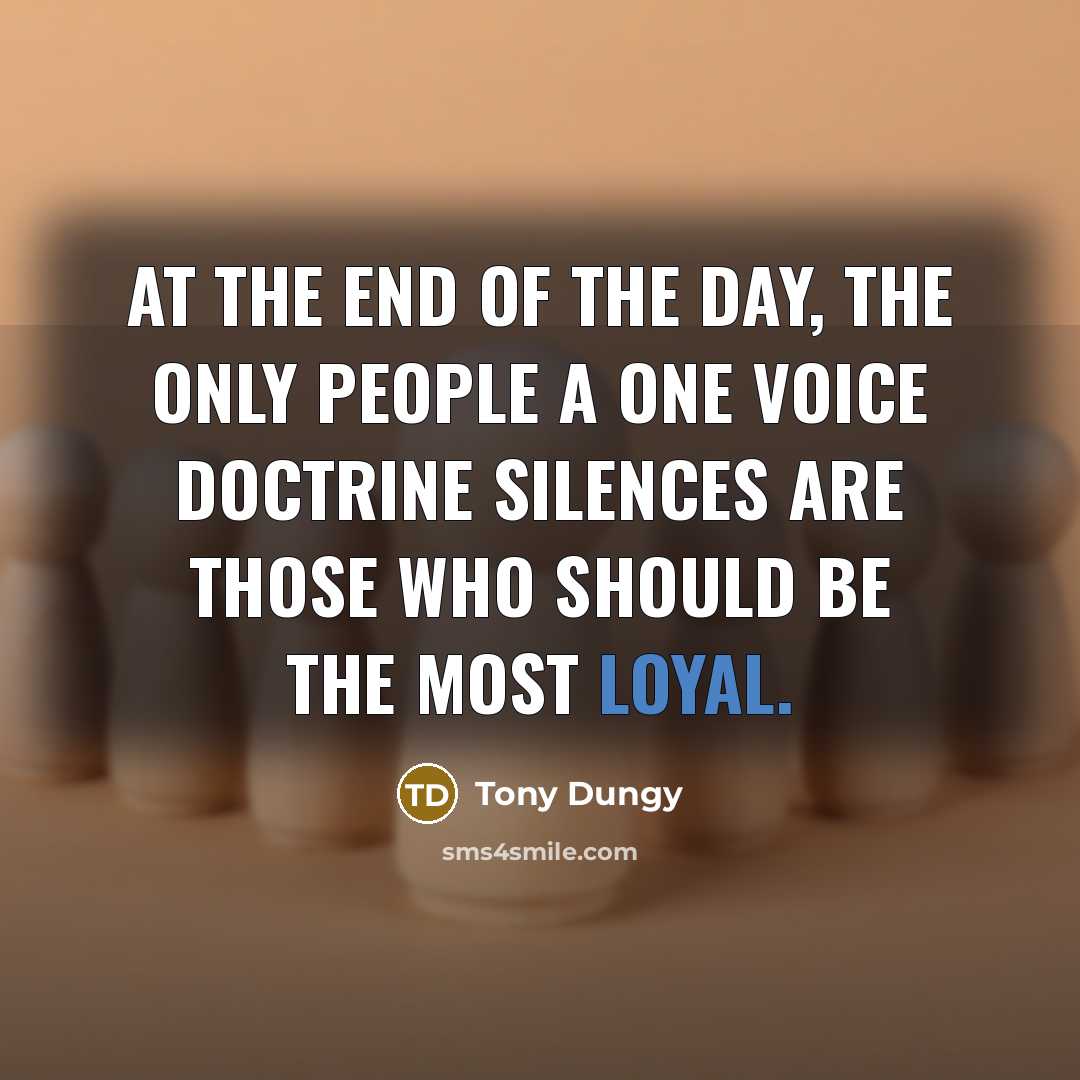 “At the end of the day, the only people a…” quote by Tony Dungy