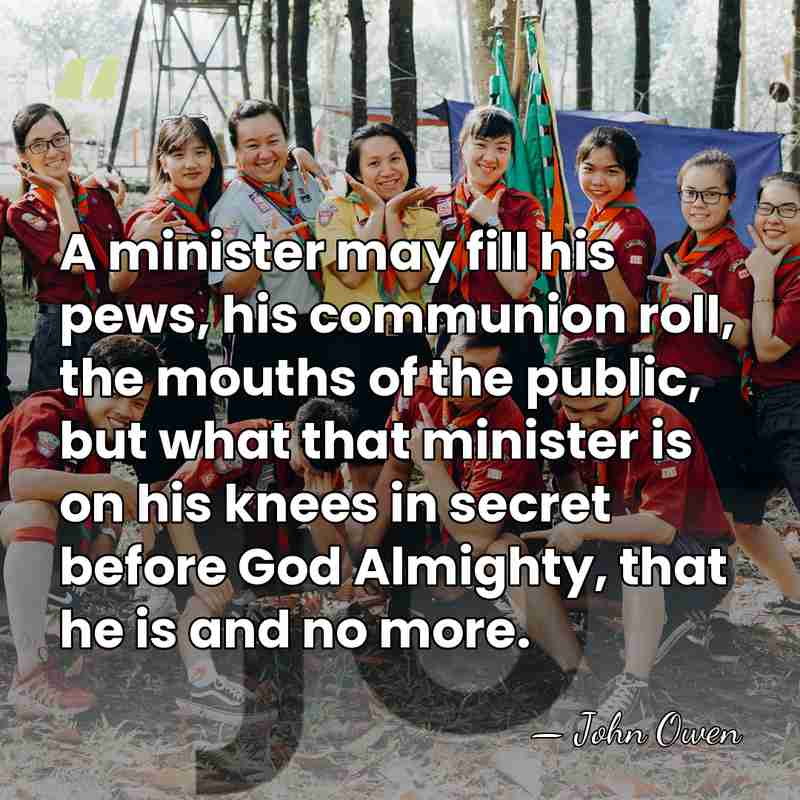 A minister may fill his pews, his communion roll, the mouths of&hellip; - John Owen