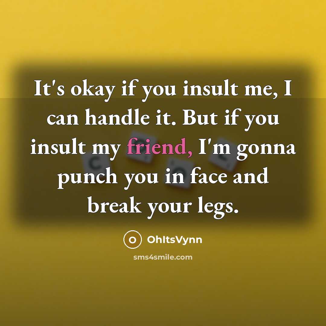 “It's okay if you insult me, I can handle it.…” quote by OhItsVynn