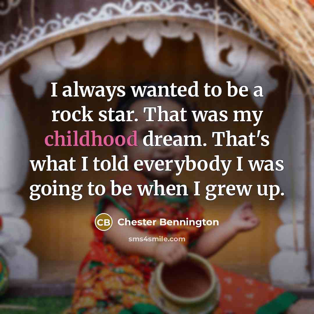 “I always wanted to be a rock star. That was…” quote by Chester Bennington