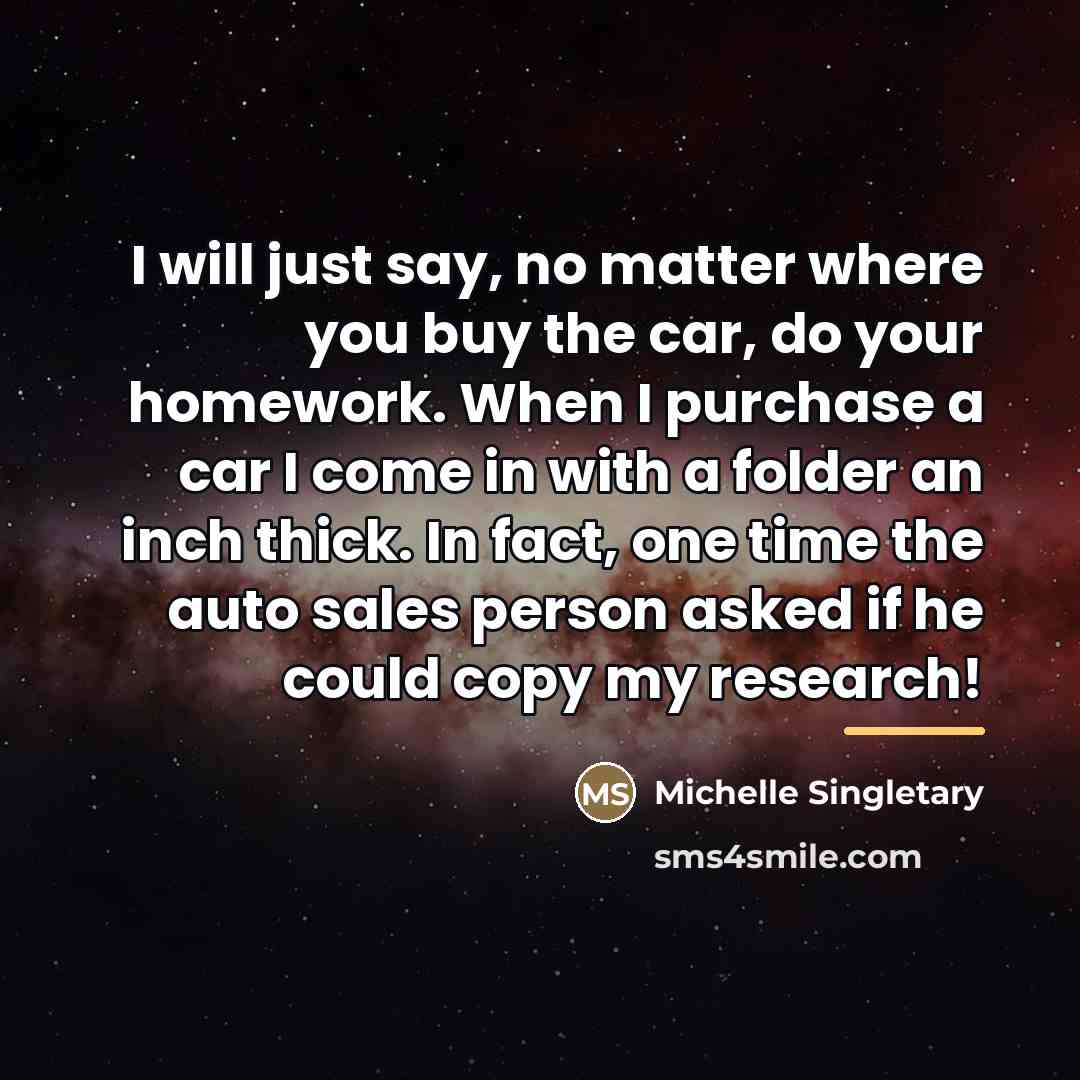 “I will just say, no matter where you buy the…” quote by Michelle Singletary