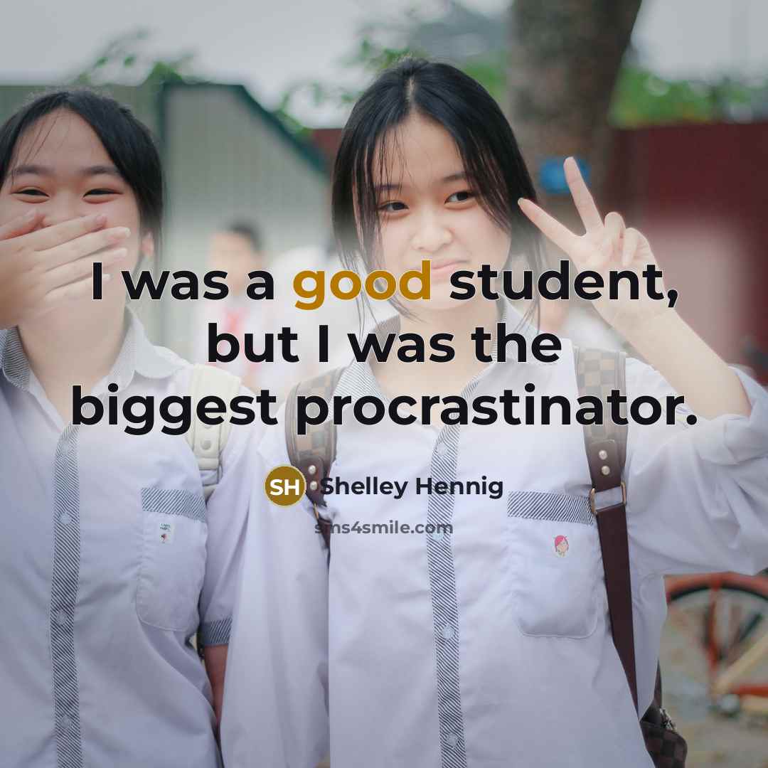 “I was a good student, but I was the biggest…” quote by Shelley Hennig
