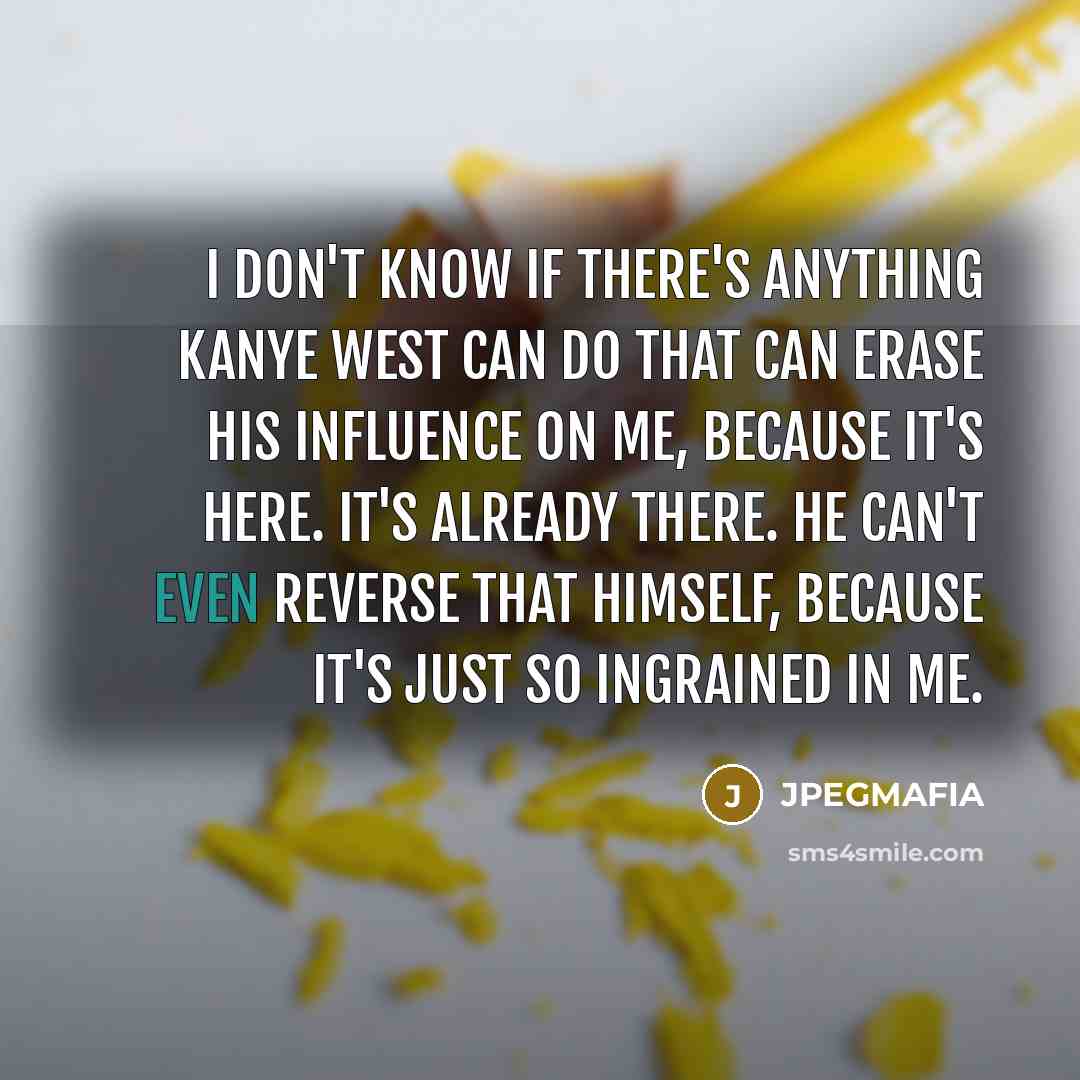 “I don't know if there's anything Kanye West can do…” quote by JPEGMAFIA