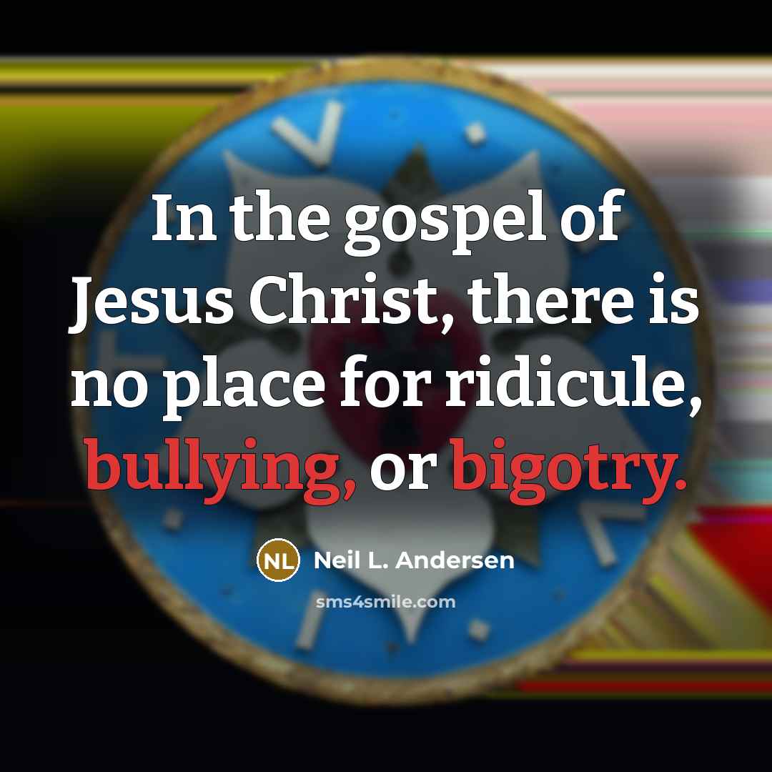 “In the gospel of Jesus Christ, there is no place…” quote by Neil L. Andersen