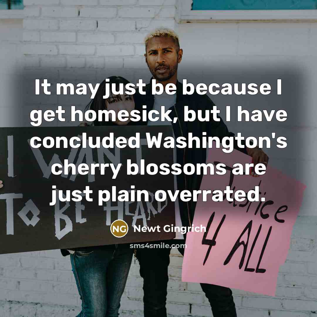 “It may just be because I get homesick, but I…” quote by Newt Gingrich