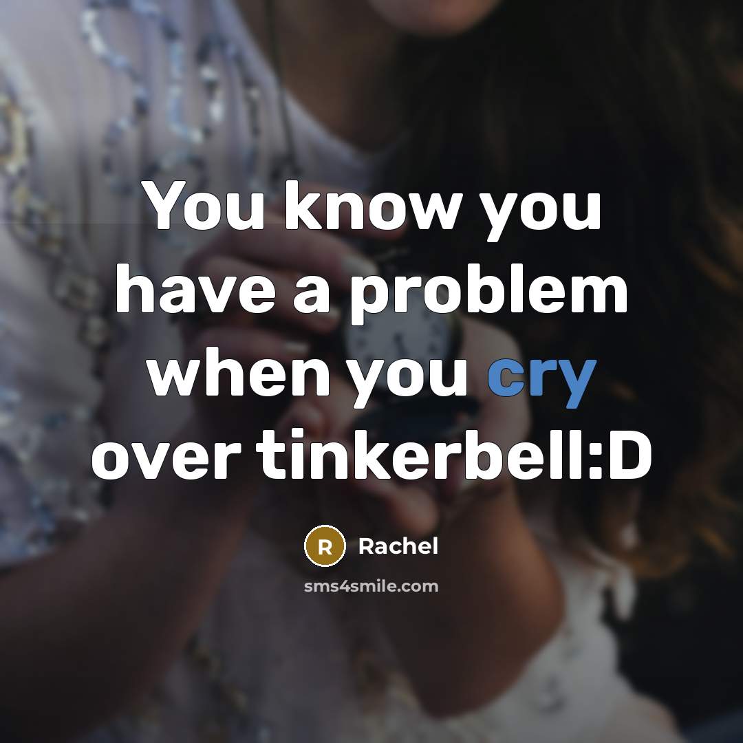 “You know you have a problem when you cry over…” quote by Rachel