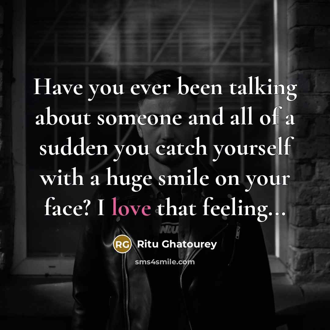 “Have you ever been talking about someone and all of…” quote by Ritu Ghatourey