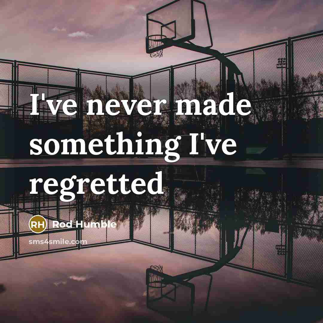 “I've never made something I've regretted…” quote by Rod Humble