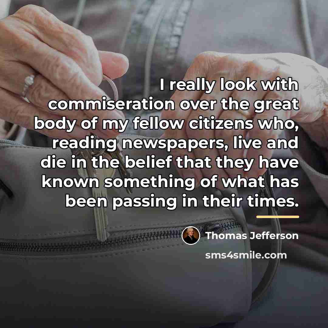 “I really look with commiseration over the great body of…” quote by Thomas Jefferson