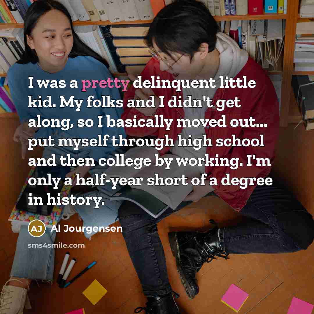 “I was a pretty delinquent little kid. My folks and…” quote by Al Jourgensen