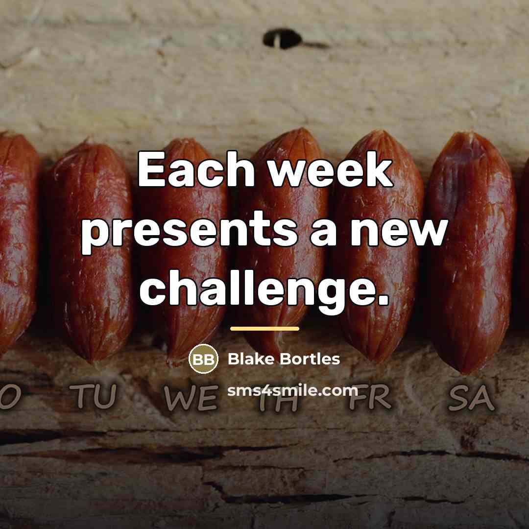 “Each week presents a new challenge.…” quote by Blake Bortles