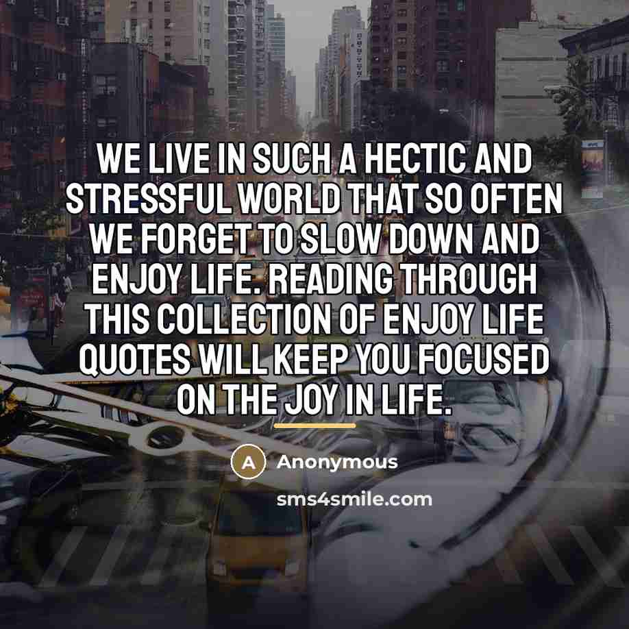 “We live in such a hectic and stressful world that…” quote by Anonymous