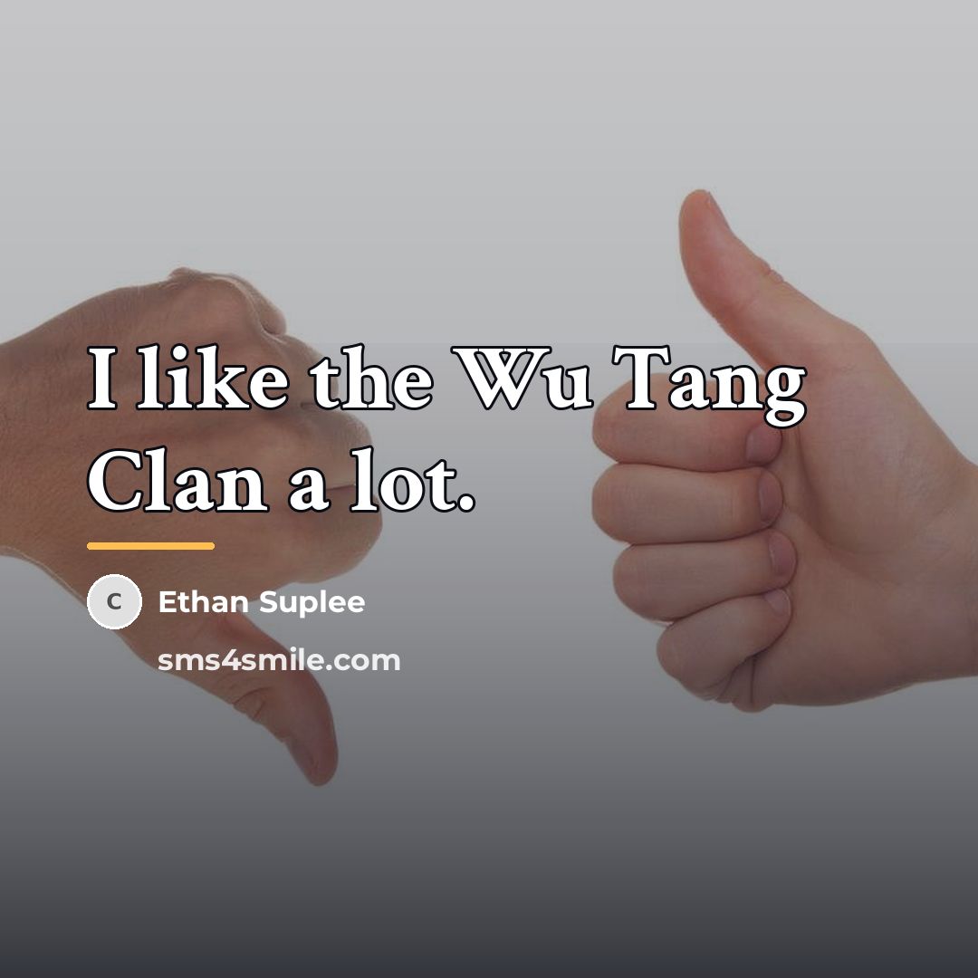 “I like the Wu Tang Clan a lot.…” quote by Ethan Suplee