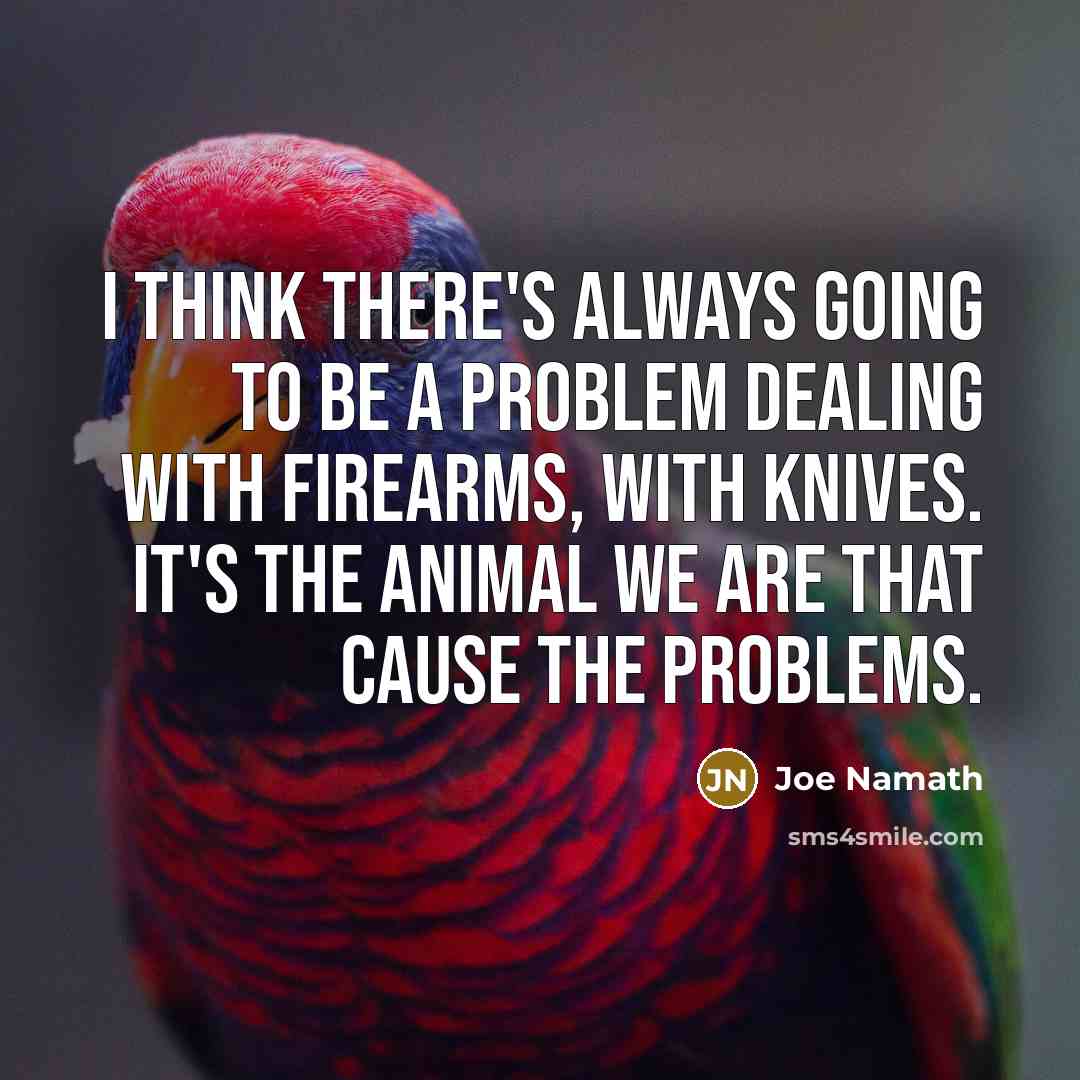 “I think there's always going to be a problem dealing…” quote by Joe Namath