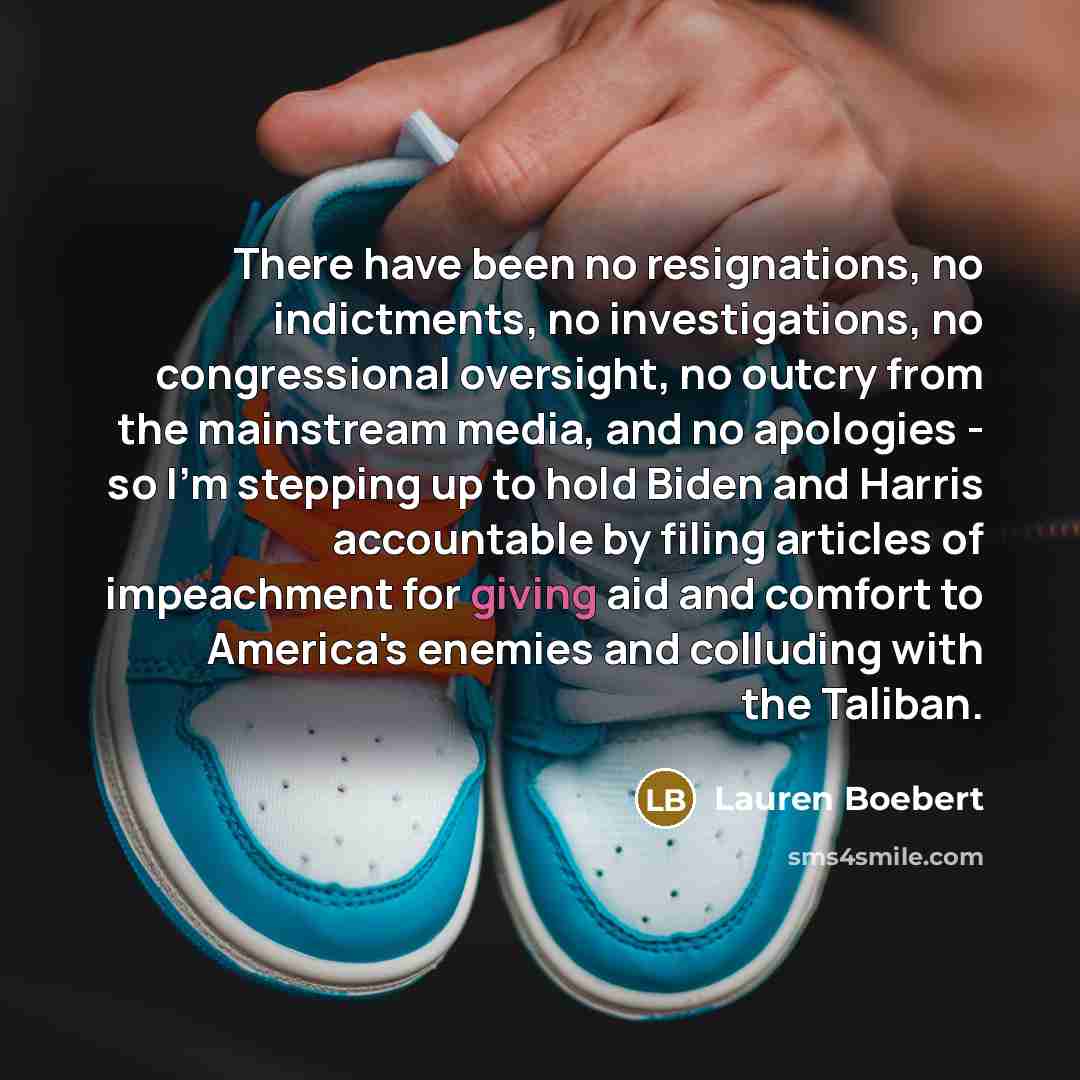 “There have been no resignations, no indictments, no investigations, no…” quote by Lauren Boebert