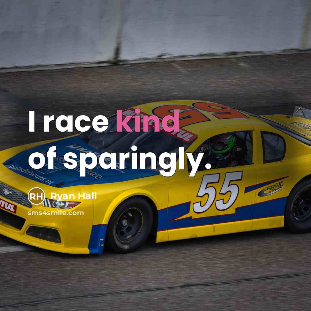 “I race kind of sparingly.…” quote by Ryan Hall