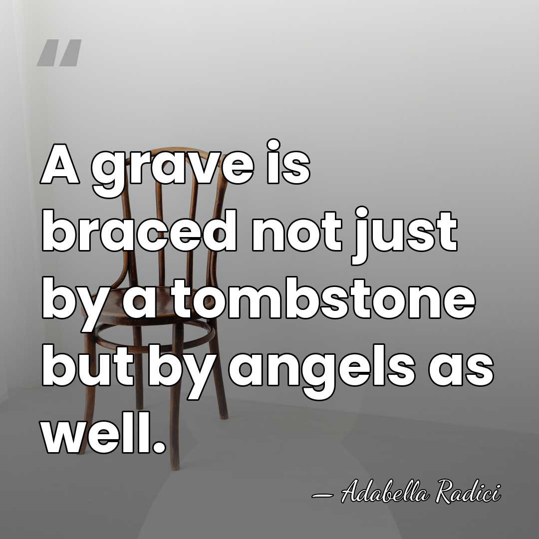 A grave is braced not just by a tombstone but by angels&hellip; - Adabella Radici