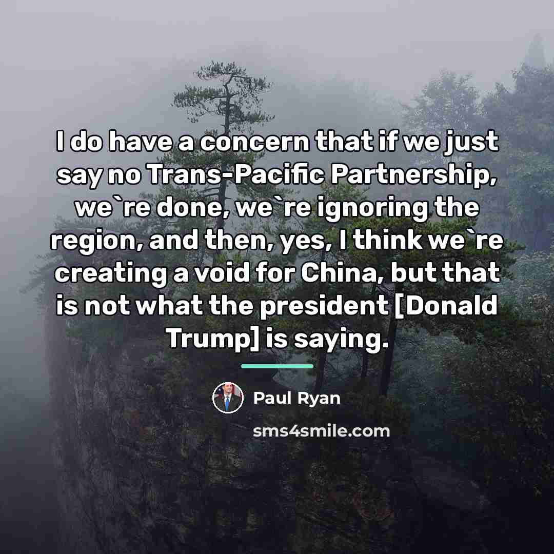 “I do have a concern that if we just say…” quote by Paul Ryan