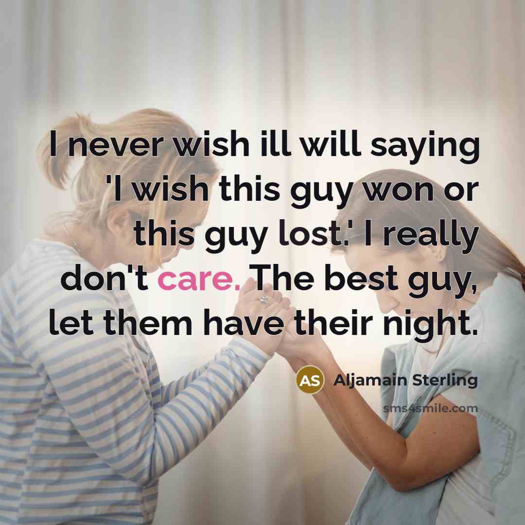 “I never wish ill will saying 'I wish this guy…” quote by Aljamain Sterling