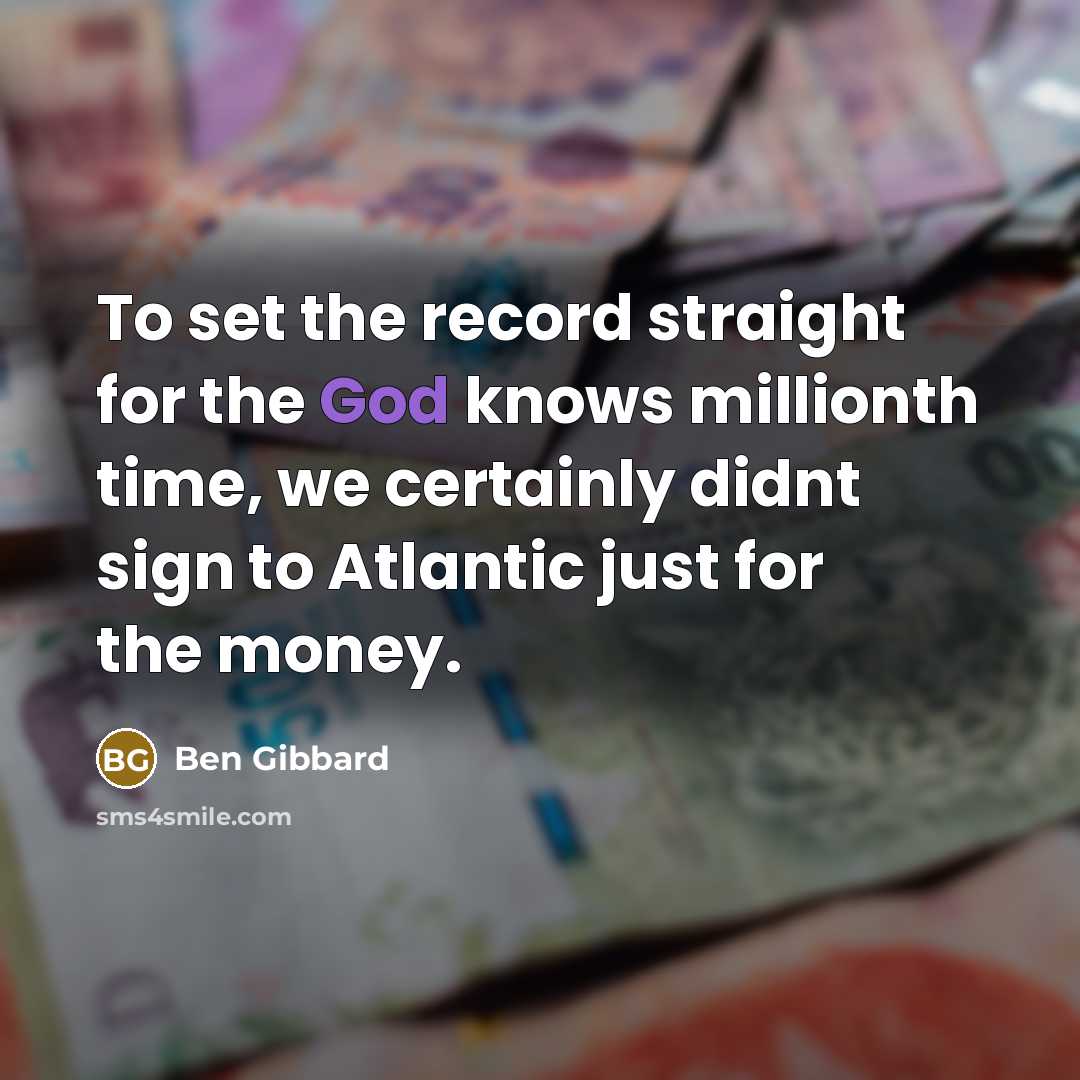 “To set the record straight for the God knows millionth…” quote by Ben Gibbard