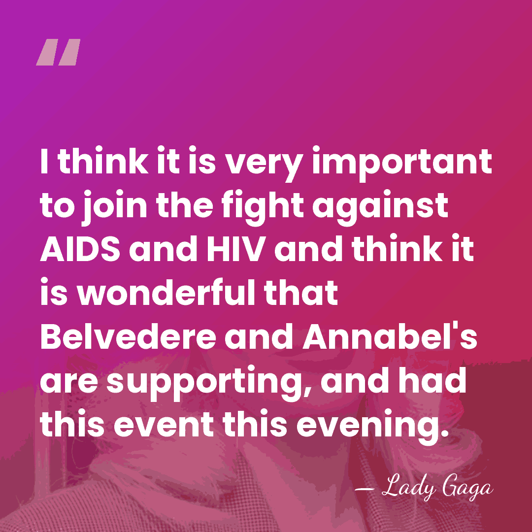 I think it is very important to join the fight against AIDS&hellip; - Lady Gaga