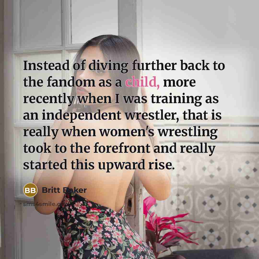 “Instead of diving further back to the fandom as a…” quote by Britt Baker