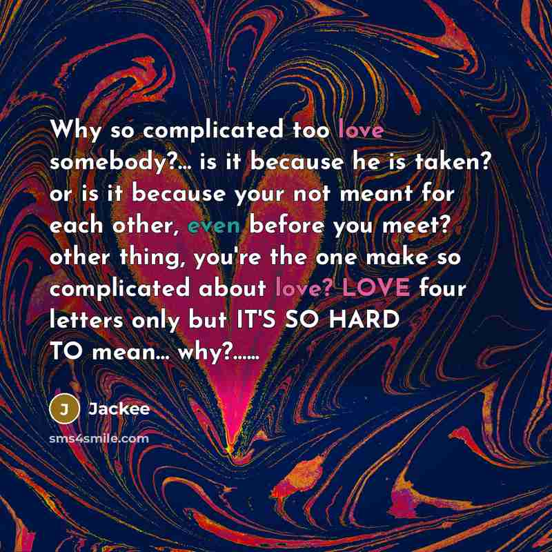 “Why so complicated too love somebody?...... is it because he…” quote by Jackee