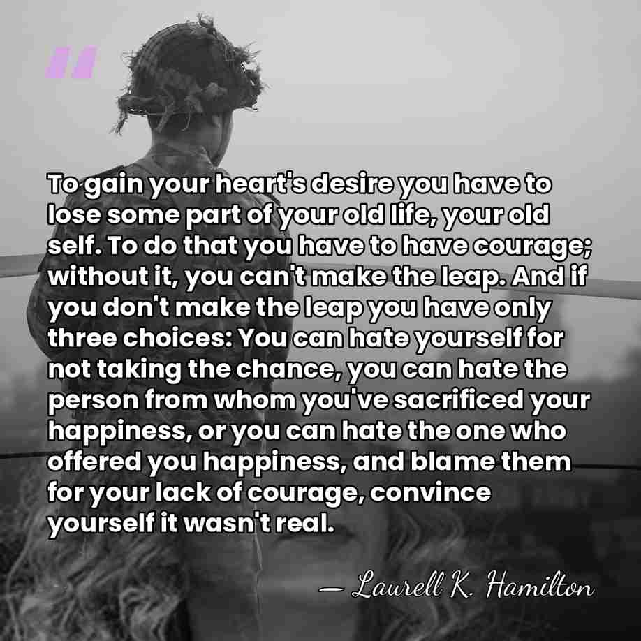 To gain your heart's desire you have to lose some part of&hellip; - Laurell K. Hamilton