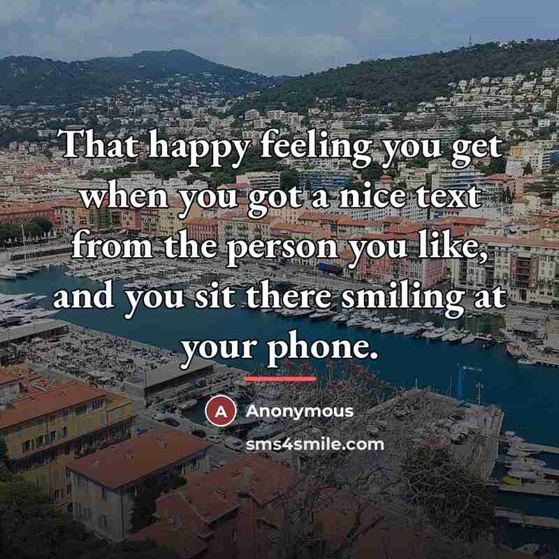 “That happy feeling you get when you got a nice…” quote by Anonymous